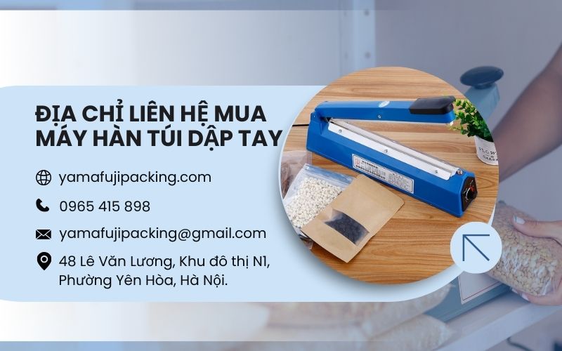 Địa chỉ liên hệ mua máy hàn túi dập tay