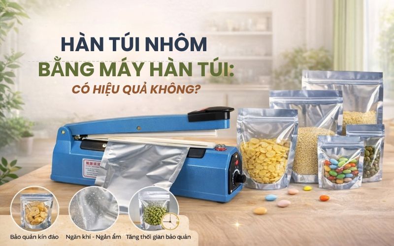 Hàn túi nhôm bằng máy hàn túi: Có hiệu quả không
