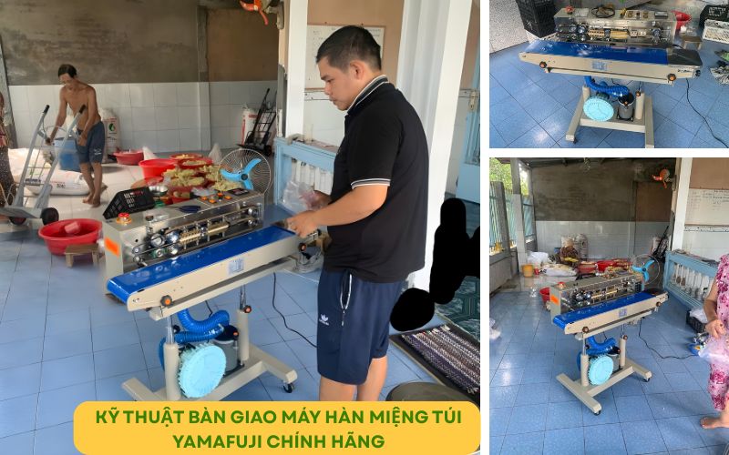 Kỹ thuật bàn giao máy hàn miệng túi Yamafuji chính hãng