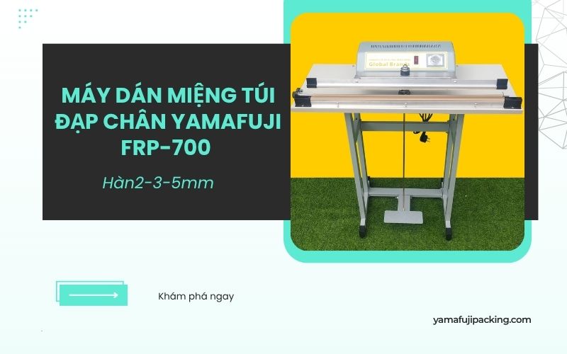 Máy dán miệng túi đạp chân Yamafuji FRP-700