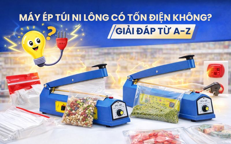 Máy ép túi ni lông có tốn điện không?