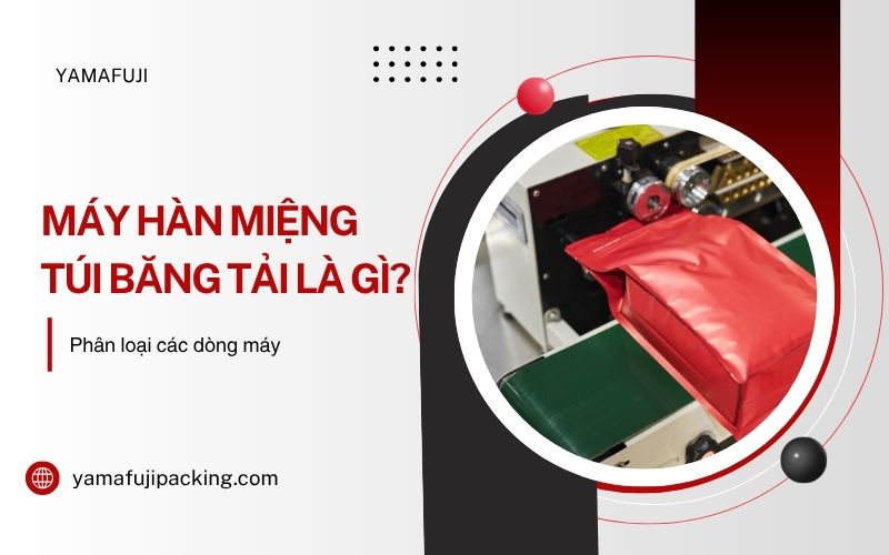 Máy hàn miệng túi băng tải là gì?