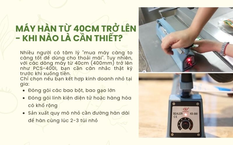 Máy hàn từ 40cm trở lên - Khi nào là cần thiết?
