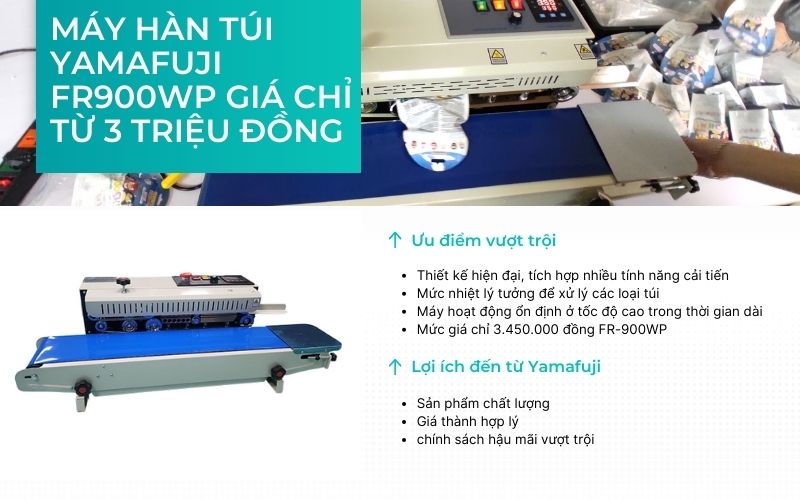 Máy hàn túi Yamafuji FR900WP giá chỉ từ 3 triệu đồng