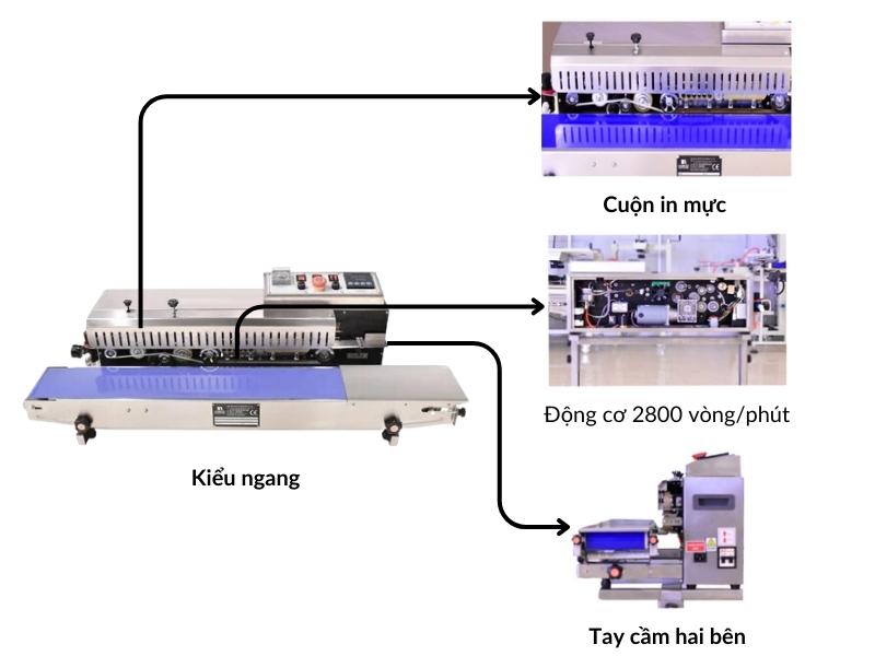 Máy hàn miệng túi đa năng - hàn thổi in date Yamafuji FRD1000NS