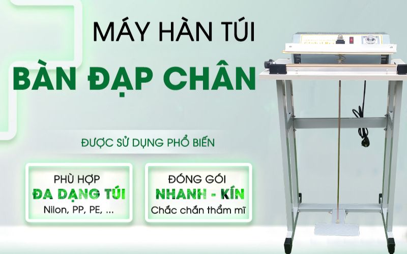 Máy hàn túi đạp chân Yamafuji FRP-300 biến áp lớn