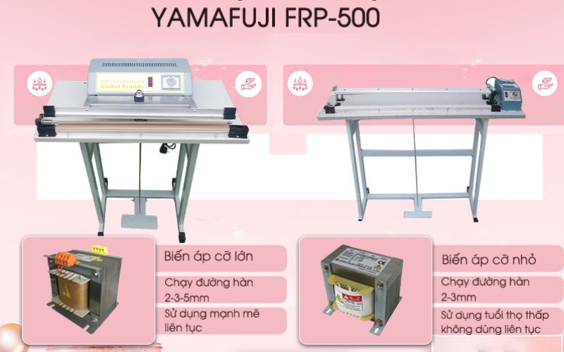 Sự khác biệt giữa hai biến áp của máy Yamafuji FRP-500