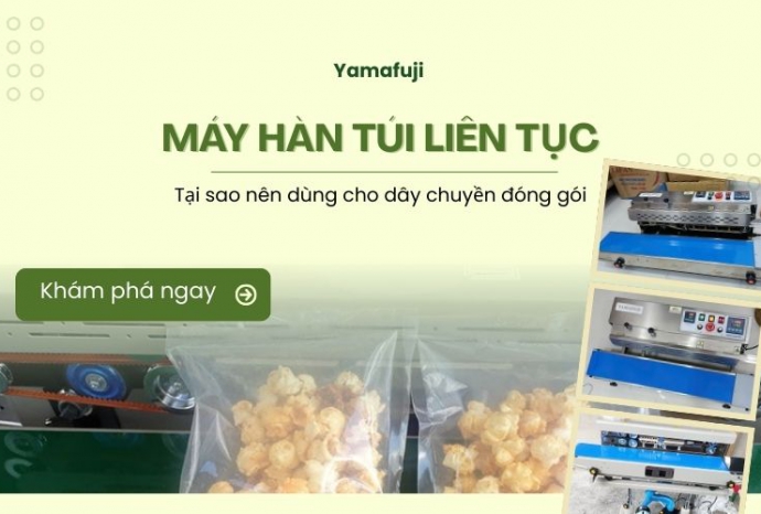 Tại sao nên dùng máy hàn túi liên tục cho dây chuyền đóng gói