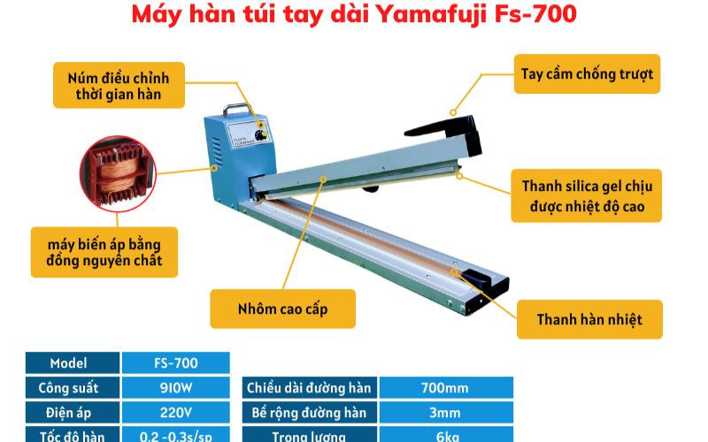 Tổng quan về máy hàn túi Yamafuji FS-700