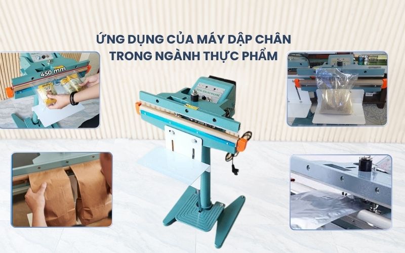 Ứng dụng của máy dập chân trong ngành