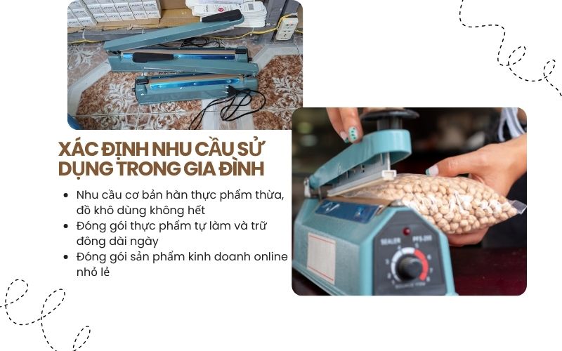 Xác định nhu cầu sử dụng trong gia đình