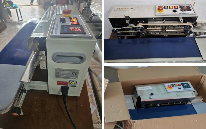 Bàn giao khách hàng máy hàn miệng túi liên tục Yamafuji 