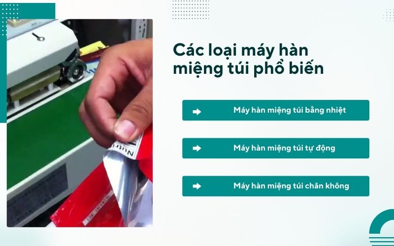 Các loại máy hàn miệng túi phổ biến