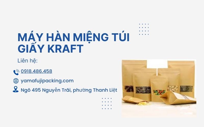  máy hàn miệng túi giấy Kraft 