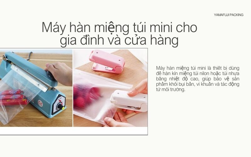 Máy hàn miệng túi mini cho gia đình và cửa hàng