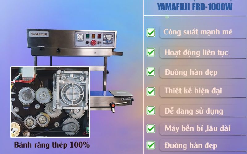 Máy hàn miệng túi Yamafuji FRD-1000W (Chân cao in date bằng mực)-1