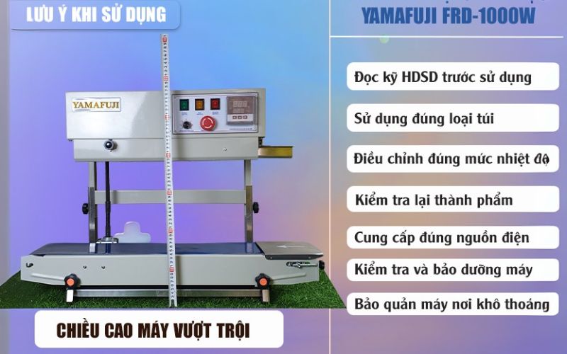  máy hàn miệng túi chân cao Yamafuji FRD-1000W-2