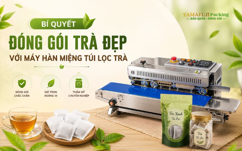Bí quyết đóng gói trà đẹp với máy hàn miệng túi lọc trà