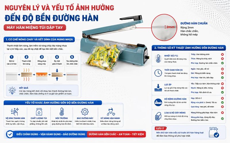 Nguyên lý và yếu tố ảnh hưởng đến độ bền đường hàn