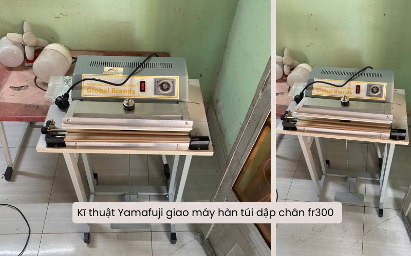 Kĩ thuật Yamafuji giao máy hàn túi dập chân fr300