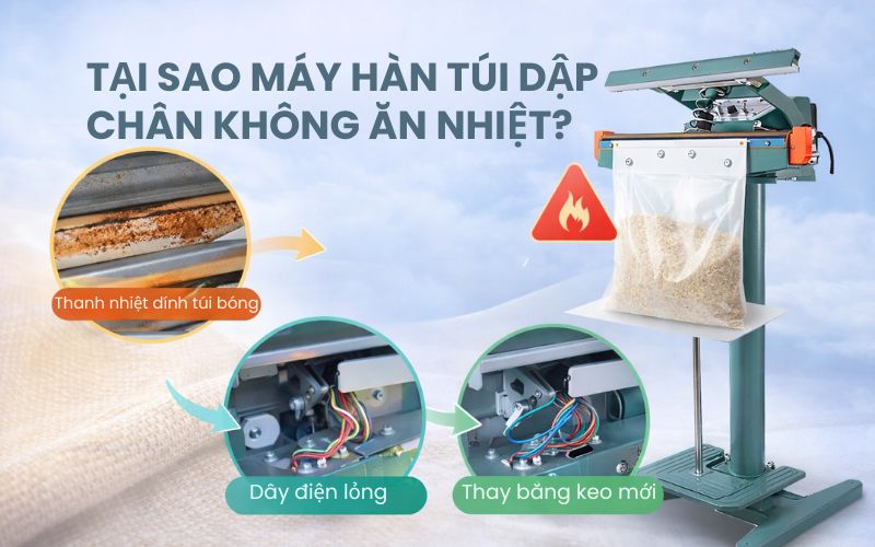 Tại sao máy hàn túi dập chân không ăn nhiệt?