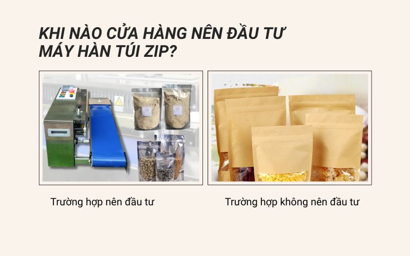 Các yếu tố cần cân nhắc trước khi mua máy hàn túi zip