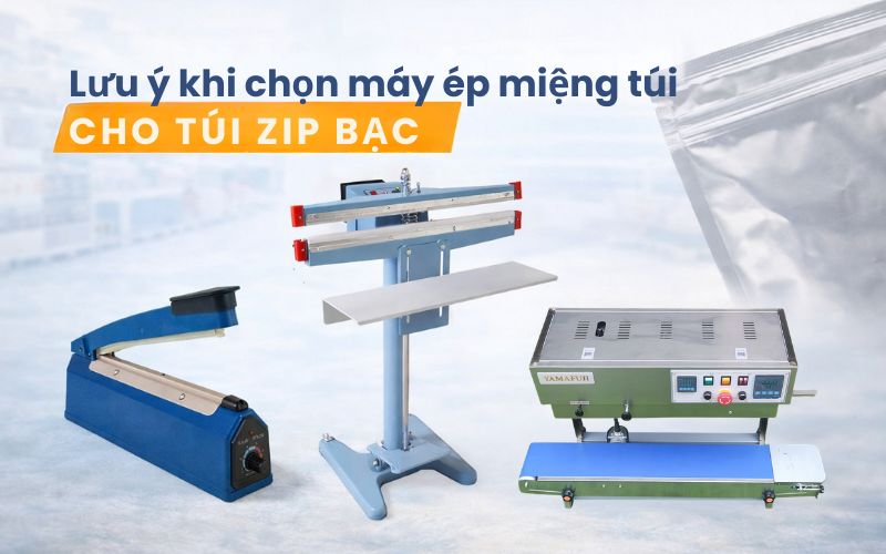Lưu ý khi chọn máy ép miệng túi cho túi zip bạc