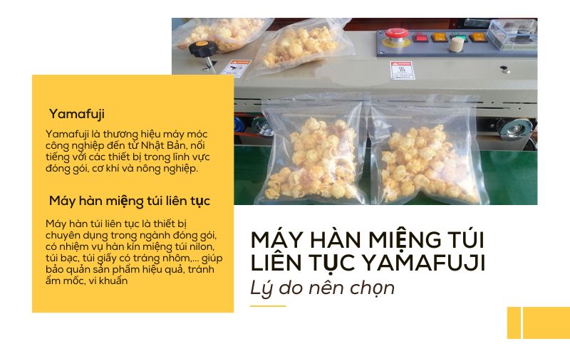 Lý do nên chọn máy hàn miệng túi liên tục Yamafuji