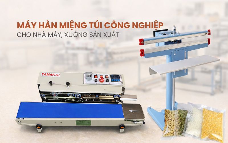 Máy hàn miệng túi công nghiệp cho nhà máy