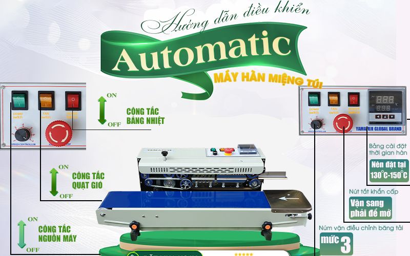 Máy hàn miệng túi liên tục Yamafuji FR-900WP