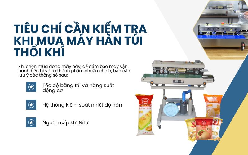 Tiêu chí cần kiểm tra khi mua máy hàn túi thổi khí