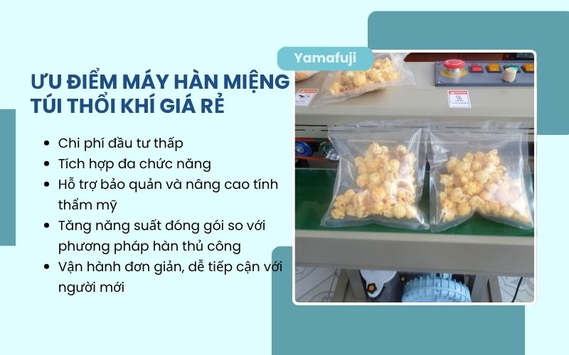 Ưu điểm máy hàn miệng túi thổi khí giá rẻ