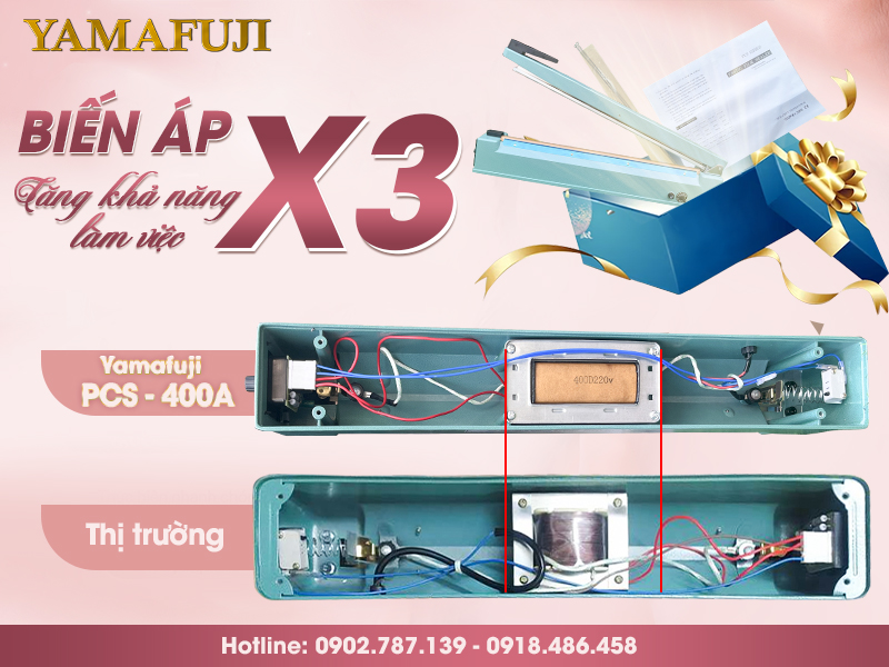 so sánh máy hàn túi dập tay Yamafuji PCS-400A