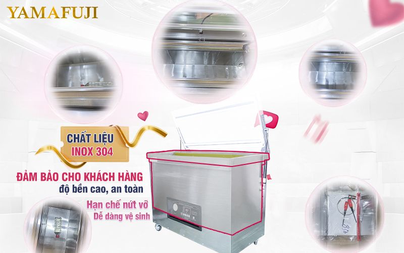 Buồng hút chân không inox 304 đúc nguyên khối 