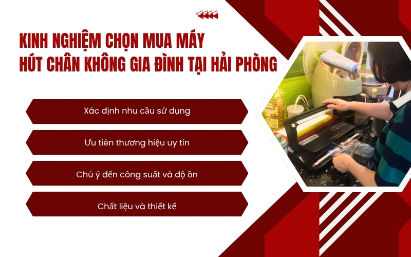 Kinh nghiệm chọn mua máy hút chân không gia đình tại Hải Phòng