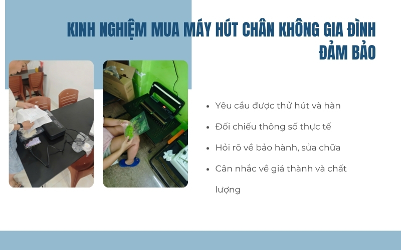 Kinh nghiệm mua máy hút chân không gia đình đảm bảo
