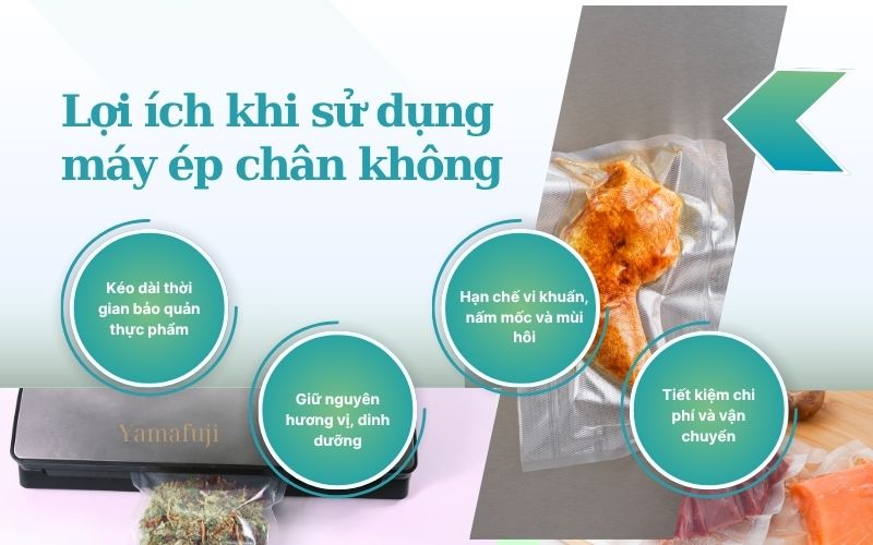 Lợi ích khi sử dụng máy ép chân không