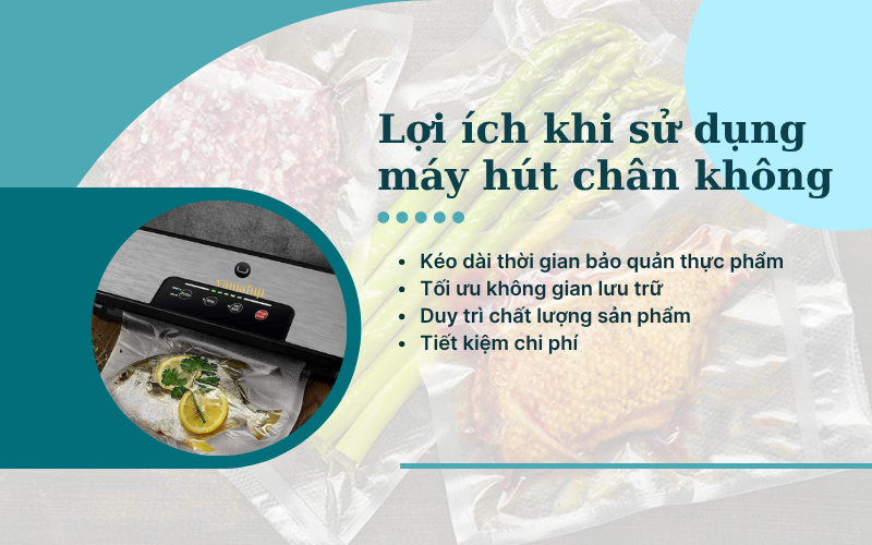 Lợi ích khi sử dụng máy hút chân không 