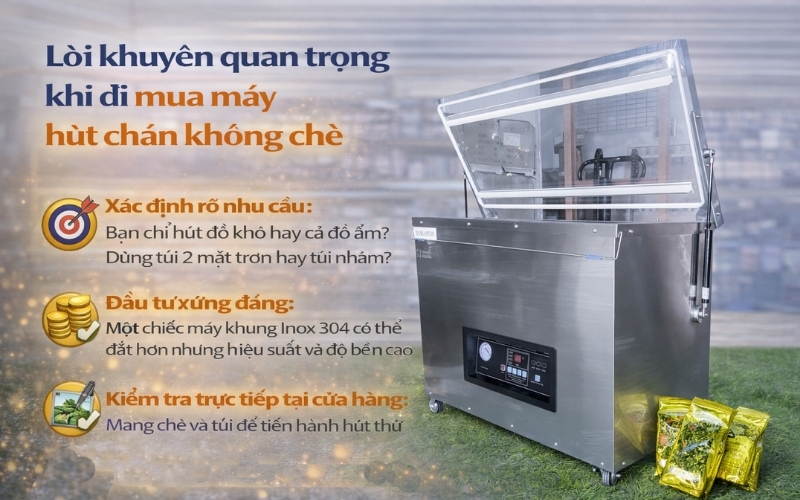 Lời khuyên quan trọng khi đi mua máy hút chân không chè