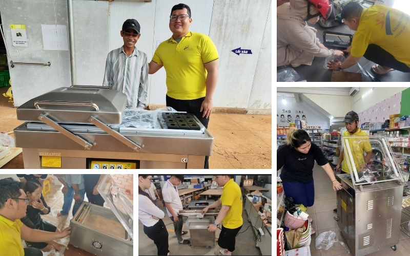 Máy đóng gói hút chân không Yamafuji có mặt trên khắp tỉnh thành