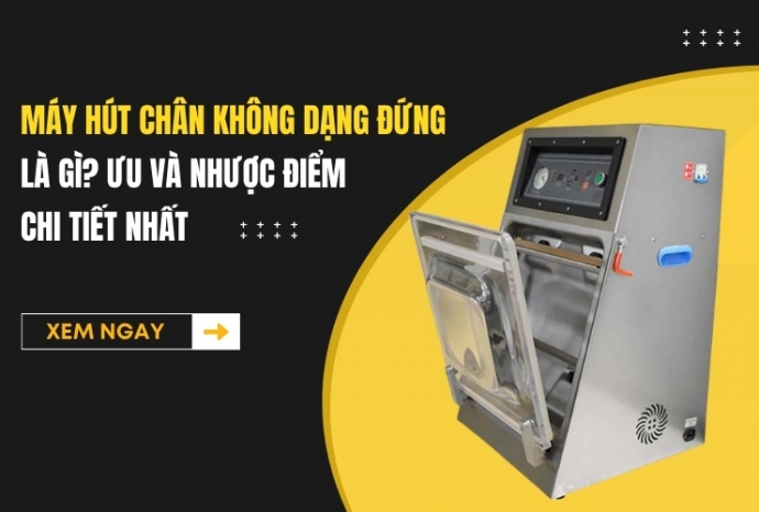 Máy hút chân không dạng đứng là gì? Ưu và nhược điểm chi tiết nhất