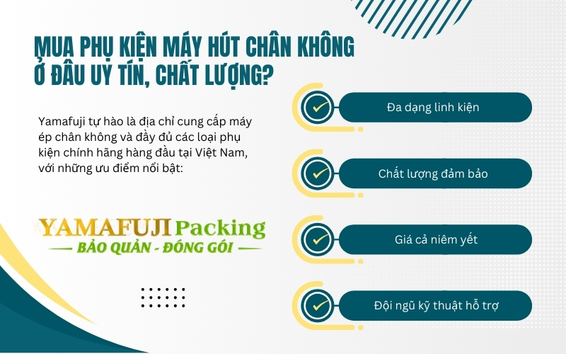 Mua phụ kiện máy hút chân không ở đâu uy tín, chất lượng?