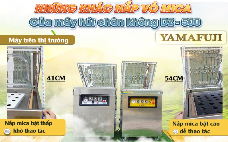 Nắp mica máy hút chân không Yamafuji DZ-5002E