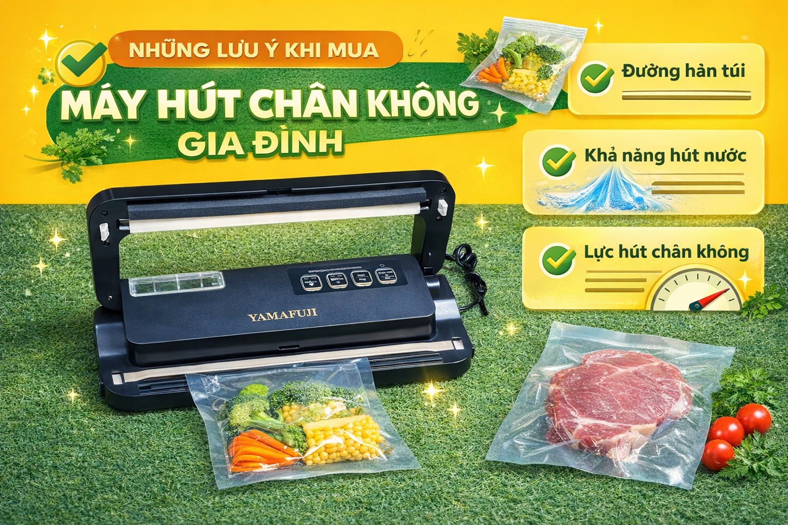 Những lưu ý khi mua máy hút chân không gia đình