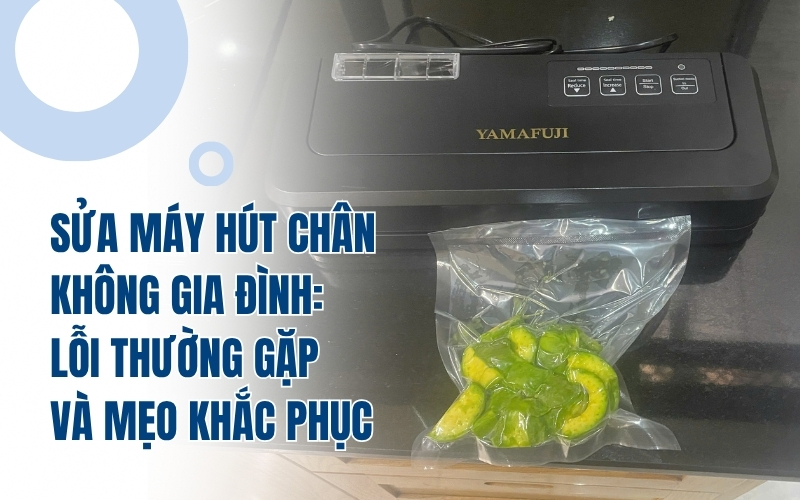 Sửa máy hút chân không gia đình: Lỗi thường gặp và mẹo khắc phục