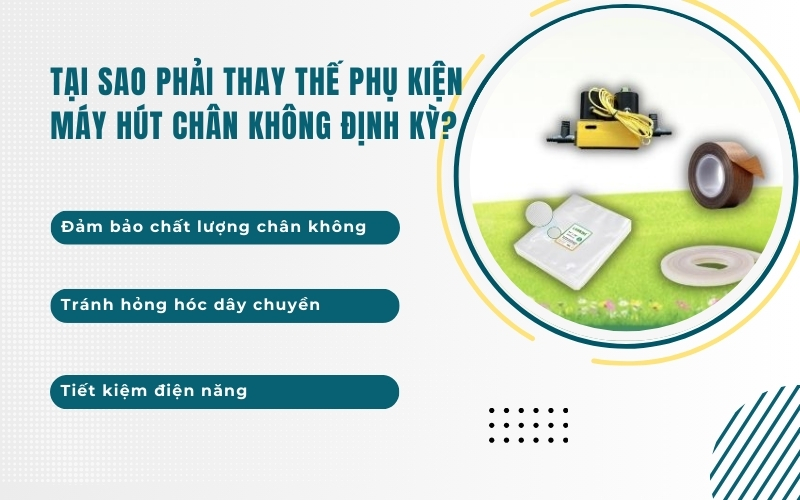 Tại sao phải thay thế phụ kiện máy hút chân không định kỳ?