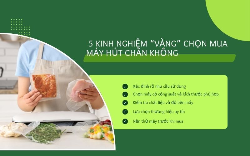 Kinh nghiệm “vàng” chọn mua máy hút chân không chất lượng 