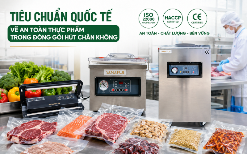 Tiêu chuẩn quốc tế về an toàn thực phẩm trong đóng gói hút chân không