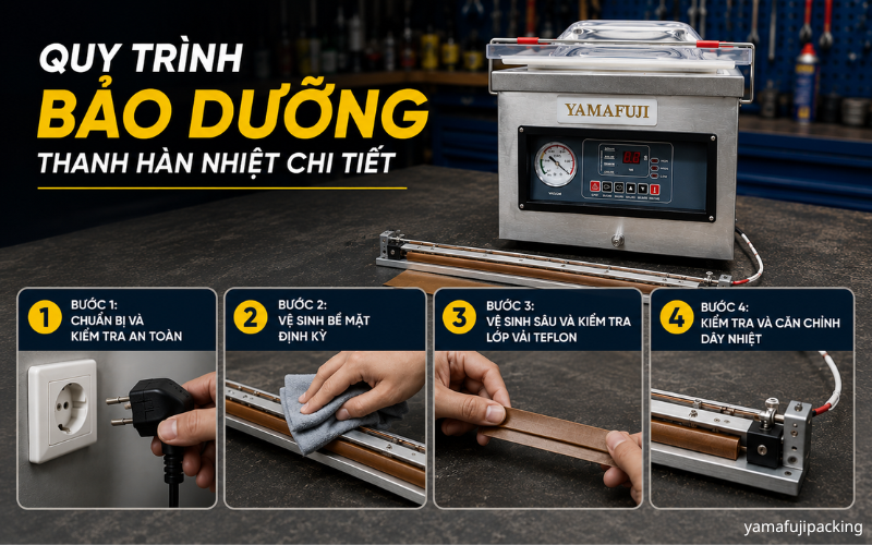 Quy trình bảo dưỡng thanh hàn nhiệt chi tiết