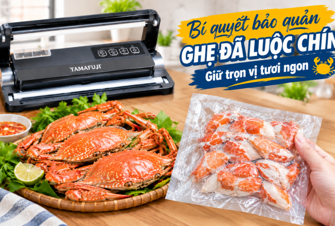 Bí quyết bảo quản ghẹ đã luộc chín giữ trọn vị tươi ngon